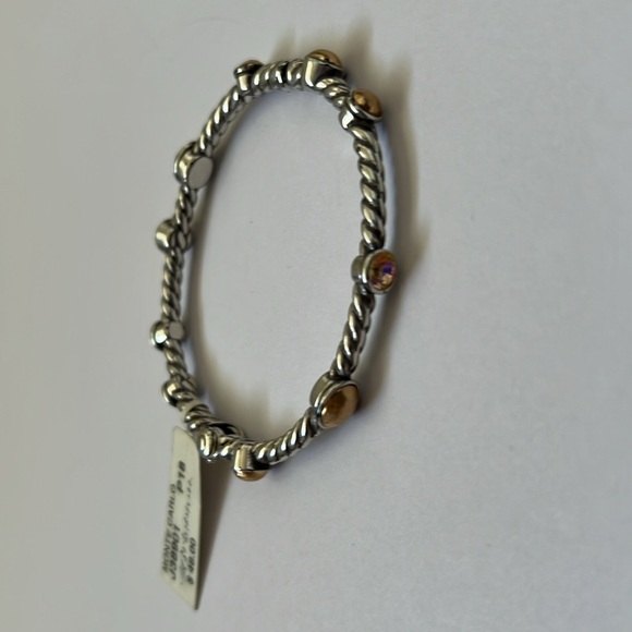 Brighton Monte Carlo Bangle Bracelet Silver/Gold NWT - Picture 8 of 14